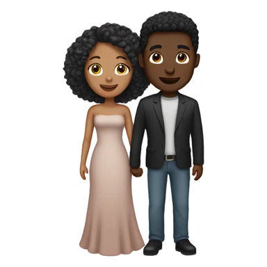 interracial couple sticker