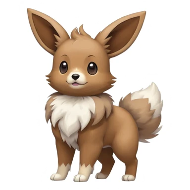  Buneary-Eevee-Rockruff-Hybrid (Full body) sticker