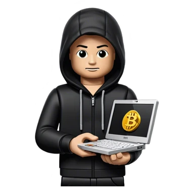 lego homme hackeur bitcoin sticker