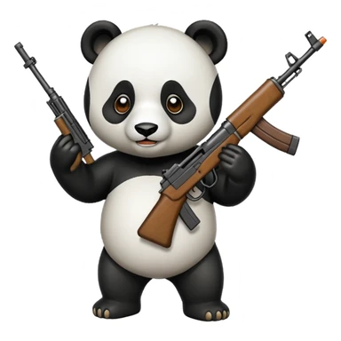 PANDA WITH AK47 sticker
