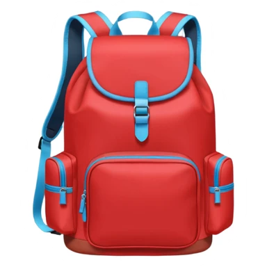 red bagpack sticker