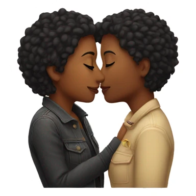 Lesbian kissing sticker