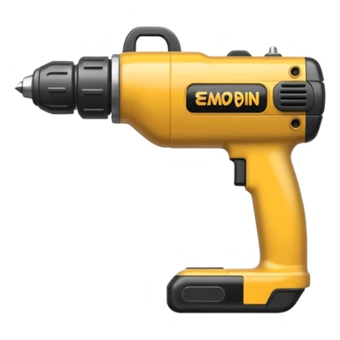 Een boor machine een trilboor sticker