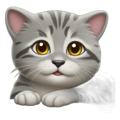 Un chat sur une loutre sticker