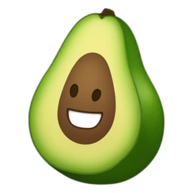 aguacate levantando pesas sticker