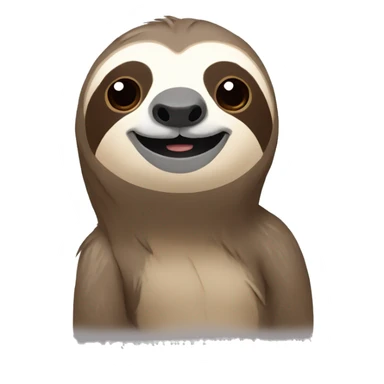 sloth with a bow on its head sticker