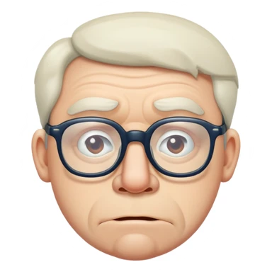 Goofy ugly sad British loser  sticker