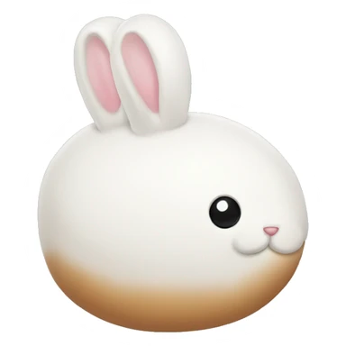 White bun sticker