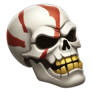 Kratos Skull sticker
