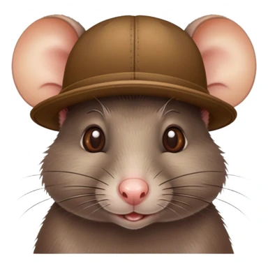 rat with a hat sticker