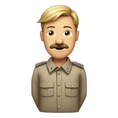 Hitler avec une chemise sticker