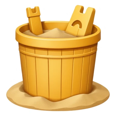 sand castle, Bucket-shaped castle sticker