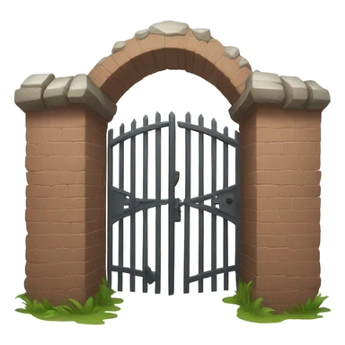 Crooked gate sticker