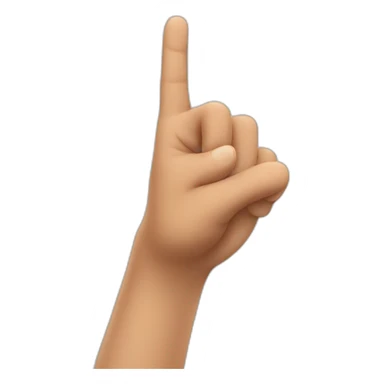 finger pointing straight at me sticker