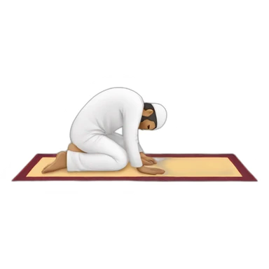 Muslim doing Sujood sticker