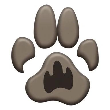 Twilight Inspired Emoji : Wolf Paw Print – Represents Jacob Black and the werewolf pack. A stylized, wolf-themed paw print would connect well to the character and tribe. sticker