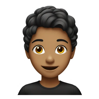 smiling girl in black shirt sticker