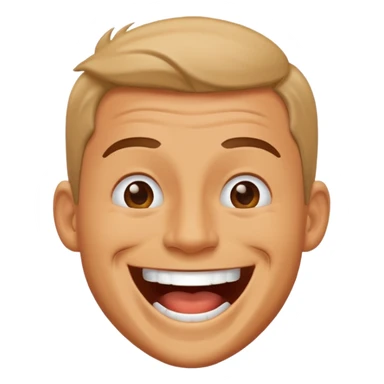 man lauughing hard  sticker