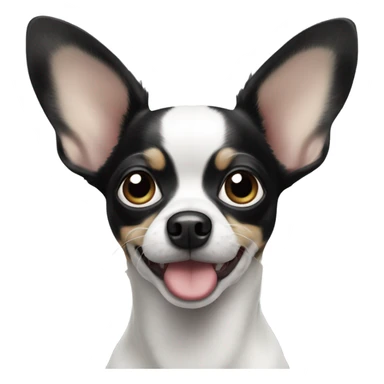 Black and White chihuahua  sticker