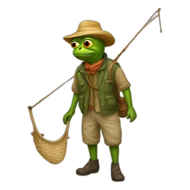 pepe fisherman sticker