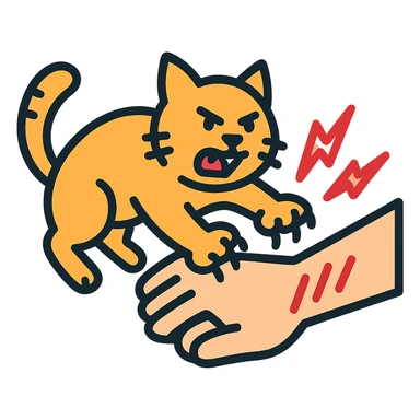 cat attack sticker