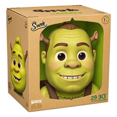 Boite funko pop avce shrek  sticker