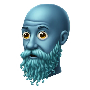 balding portuguese man with beard sticker