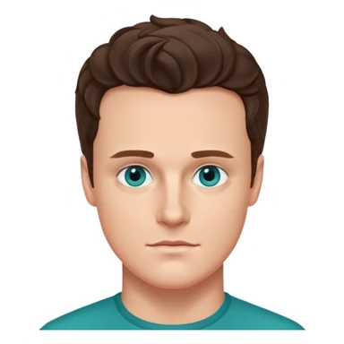 Jonathan Groff with teal eyes sticker