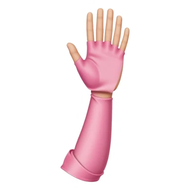 Light brown Arm in pink cast sticker