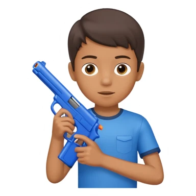 A 12 year old boy who has the gun sticker