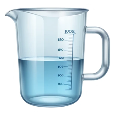 clear glass measuring cup sticker