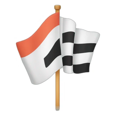 finish flag sticker