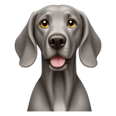 Lonhaired weimaraner sticker