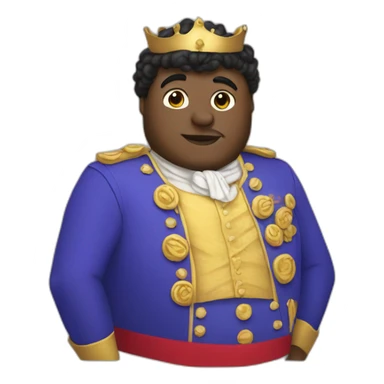 plus-sized man rocking a Jubilee costume sticker