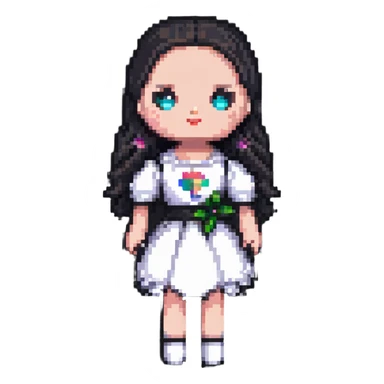 woman doll sticker