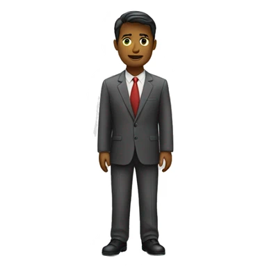 person standing on busines sticker