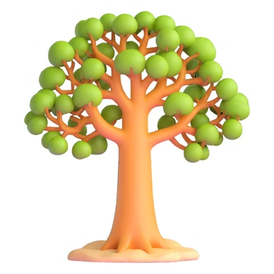 Madagascar baobab tree sticker