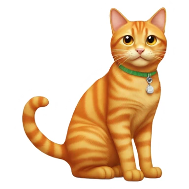 Orange tabby cat  being cool sticker
