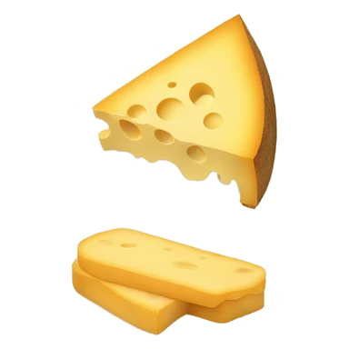A slice of cheese on a slice of bread sticker