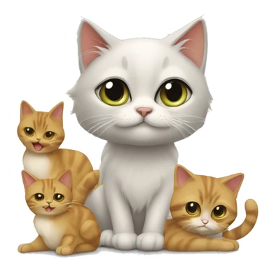 Yemek yiyen gözlüklü kedi sticker