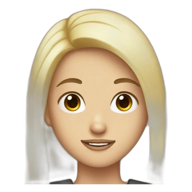 blonde girl and dark haired man sticker