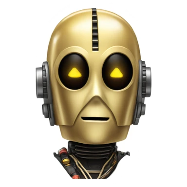 c3p0 playing electric race car sticker
