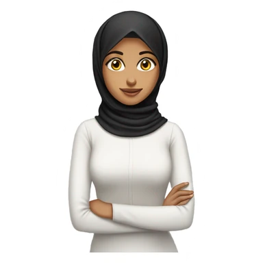 pretty arab girl without hijab sticker