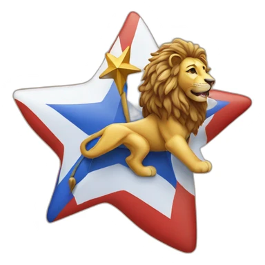 czech lion with David's star sticker