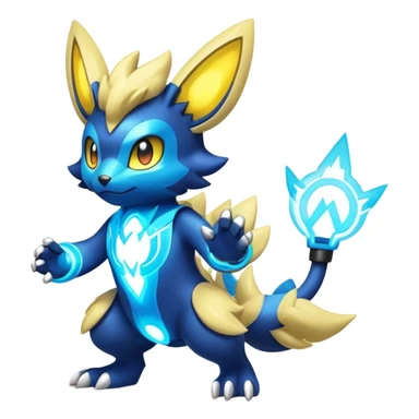 Luxio-Electrike-Pokémon-Fakémon-hybrid-creature sticker