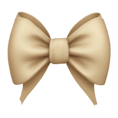 Bow beige sticker