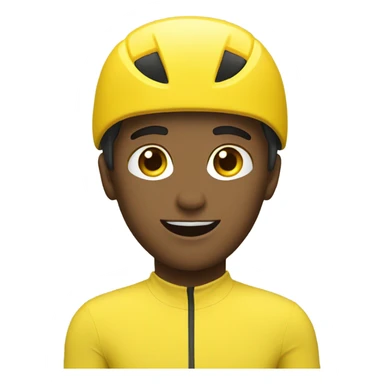 White Man speed skating in yellow shirt  sticker