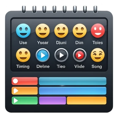 Video editing sticker