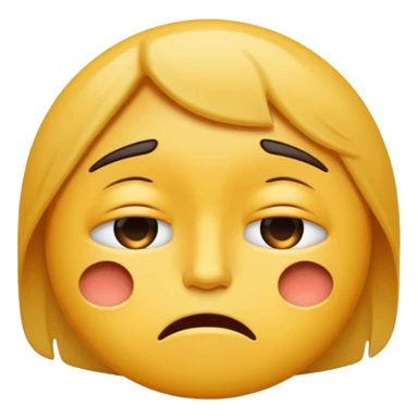 very tired face sticker