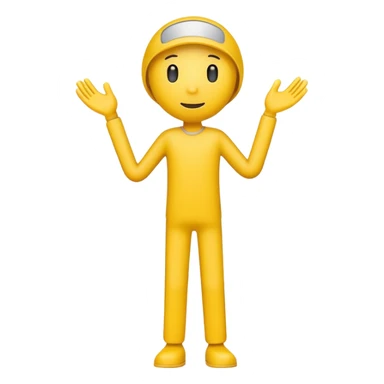 yellow sticfigure sticker